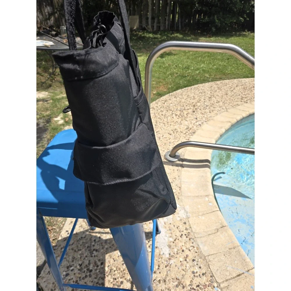 L.L. Bean Black Nylon Laptop/Travel Bag Multiple Compartments Shoulder Strap